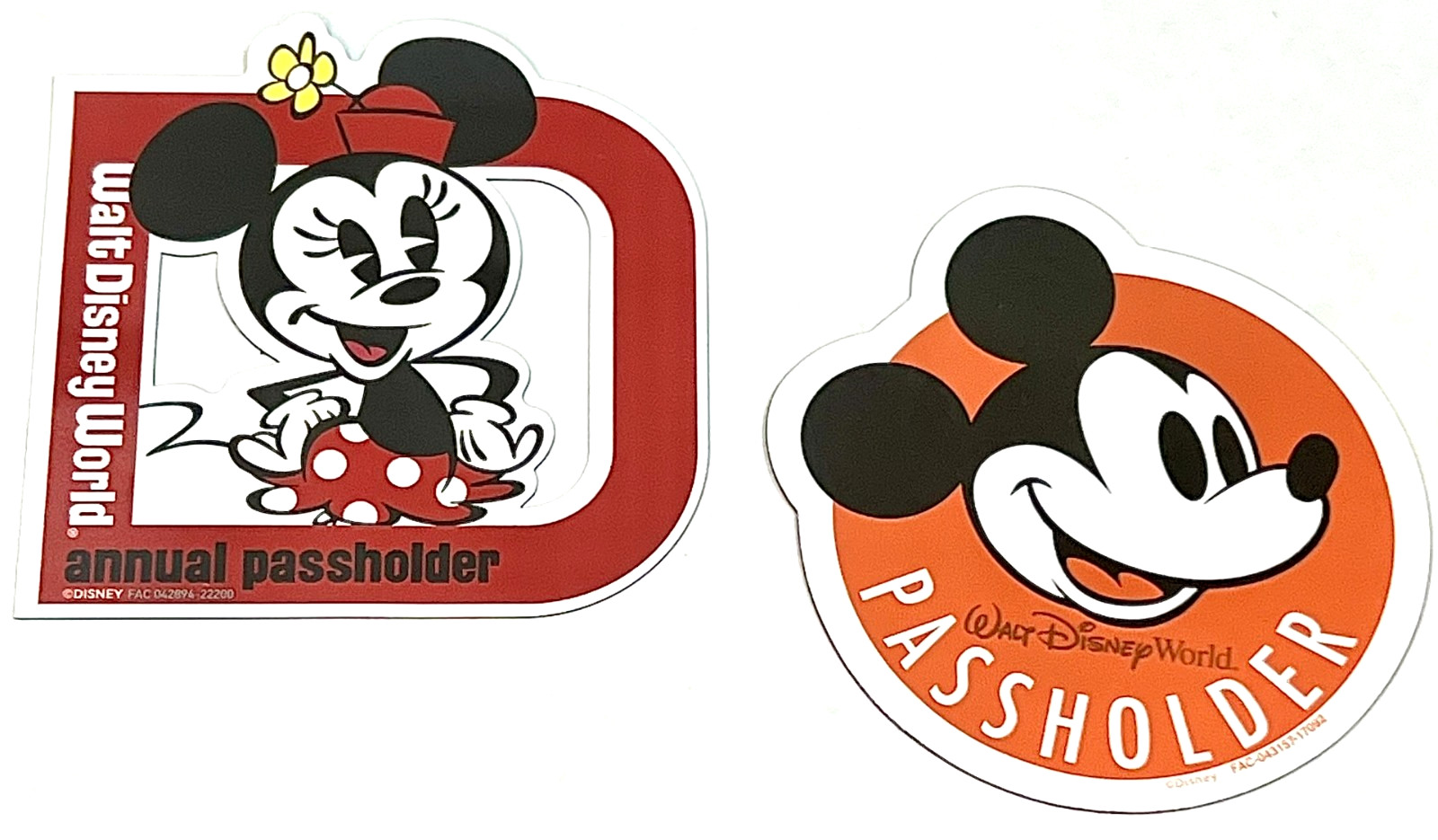 Walt Disney World Annual Passholder Magnet (2) pack