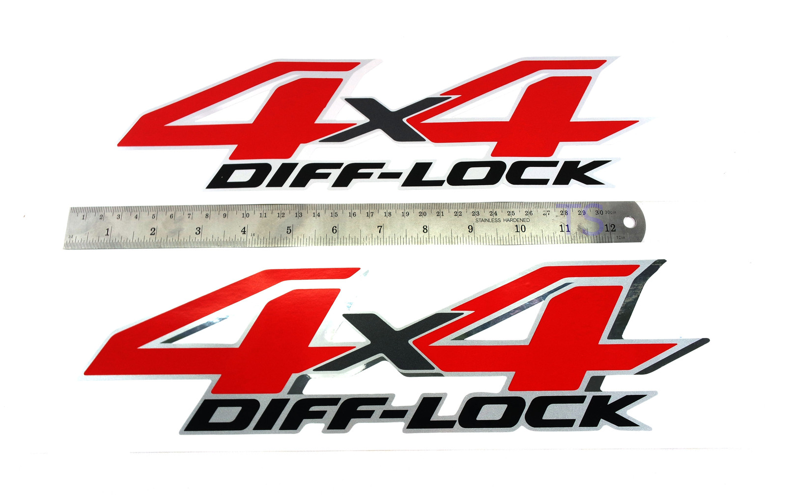 FIT TOYOTA HILUX REVO SR6 M70 M80 2015-ON RED “4X4 DIFF LOCK” STICKER DECAL REAR