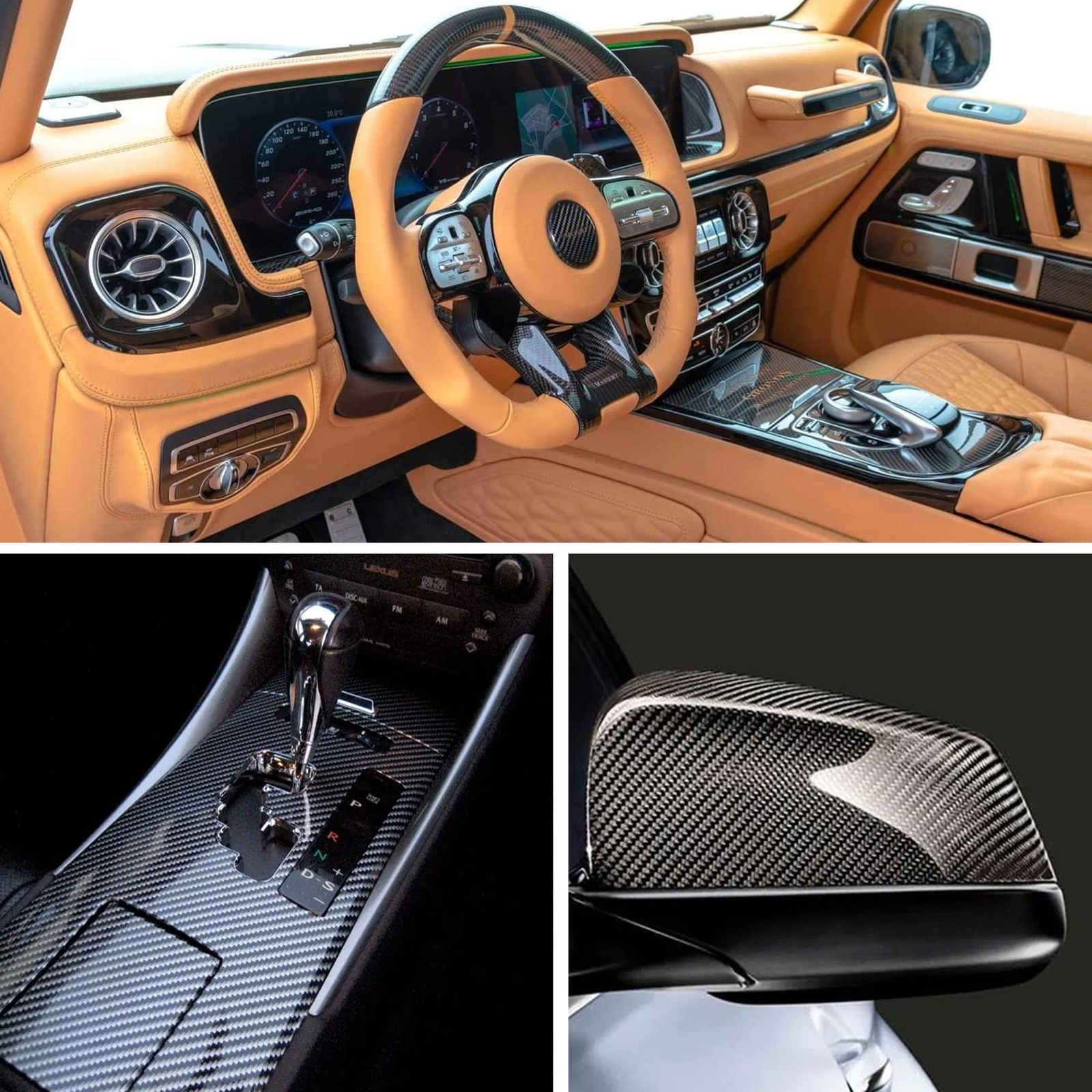 6D Black Carbon Fiber Vinyl Wrap Including Tool Kits High Glossy Black Car Vi…