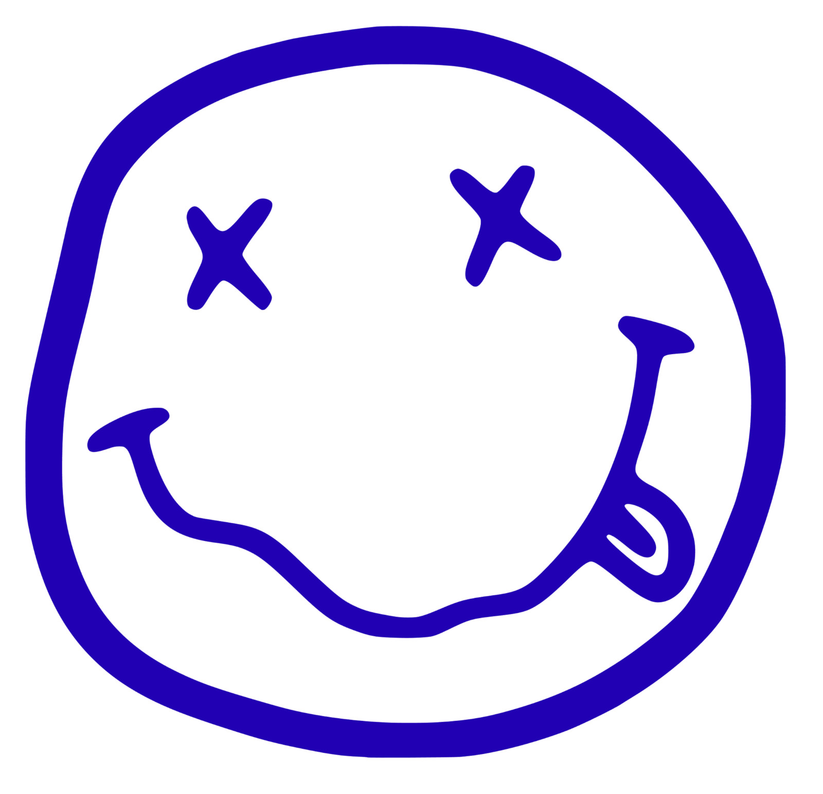 Nirvana smiley logo decals | Waterproof vinyl decals | 3″ or 5″, 7 Colors
