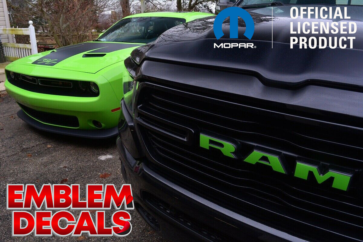 RAM 1500 DT Grill Emblem Decals 2019 2020 2021 2022 2023 2024
