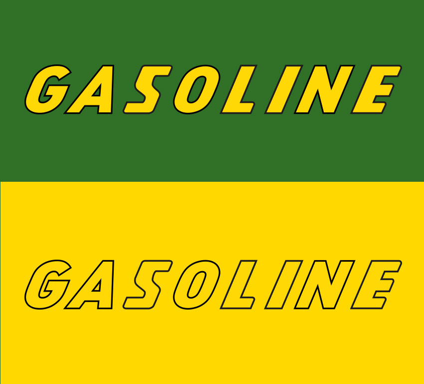 Vintage Gasoline Premium Vinyl Sticker Decal Set – Multiple Sizes to Choose From