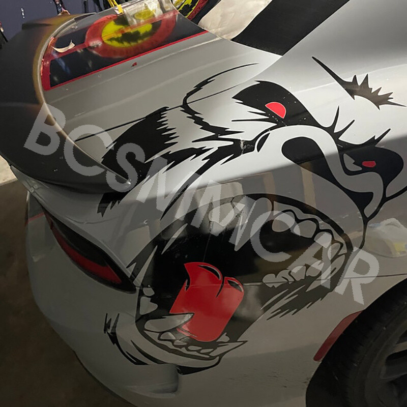 Stickers Horror Ape Totem Graphics For Car Body Hood Side Fender Vinyl Decal