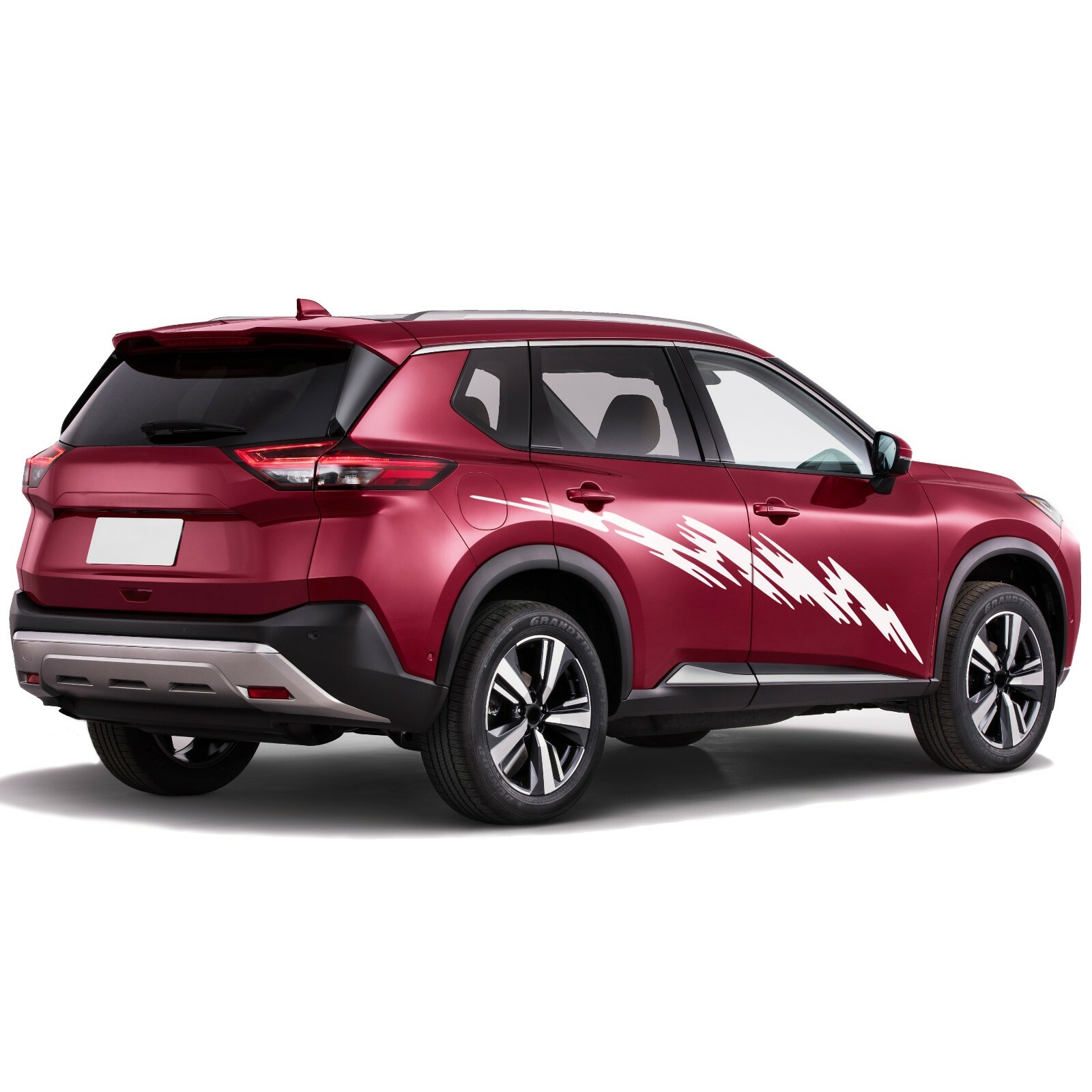 Surf Wave style DOOR Stripes Sticker For Nissan Rogue X-trail Sport T33 bar trim