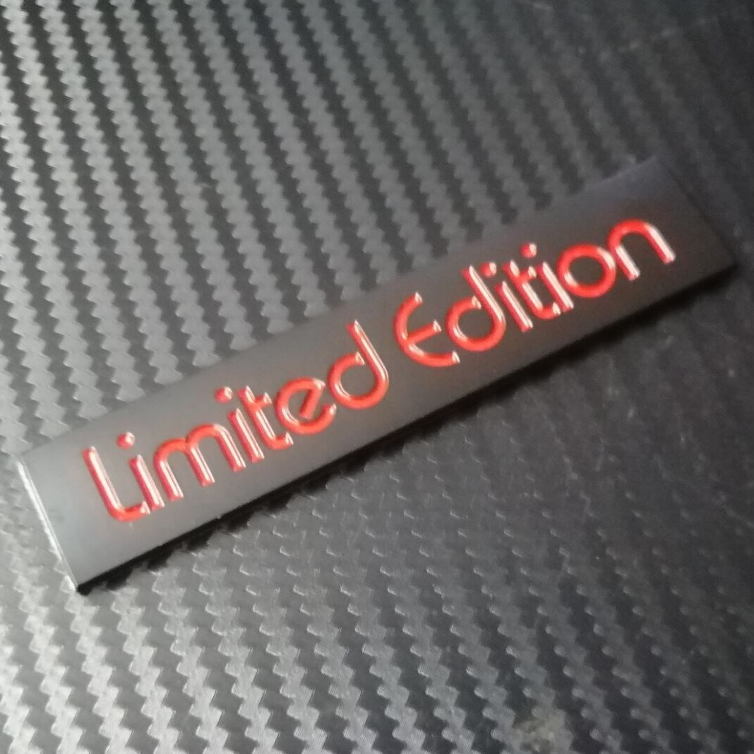 Car Badge Limited Edition 10.5cm Metal Trunk Side Motorcycle Emblem Sticker
