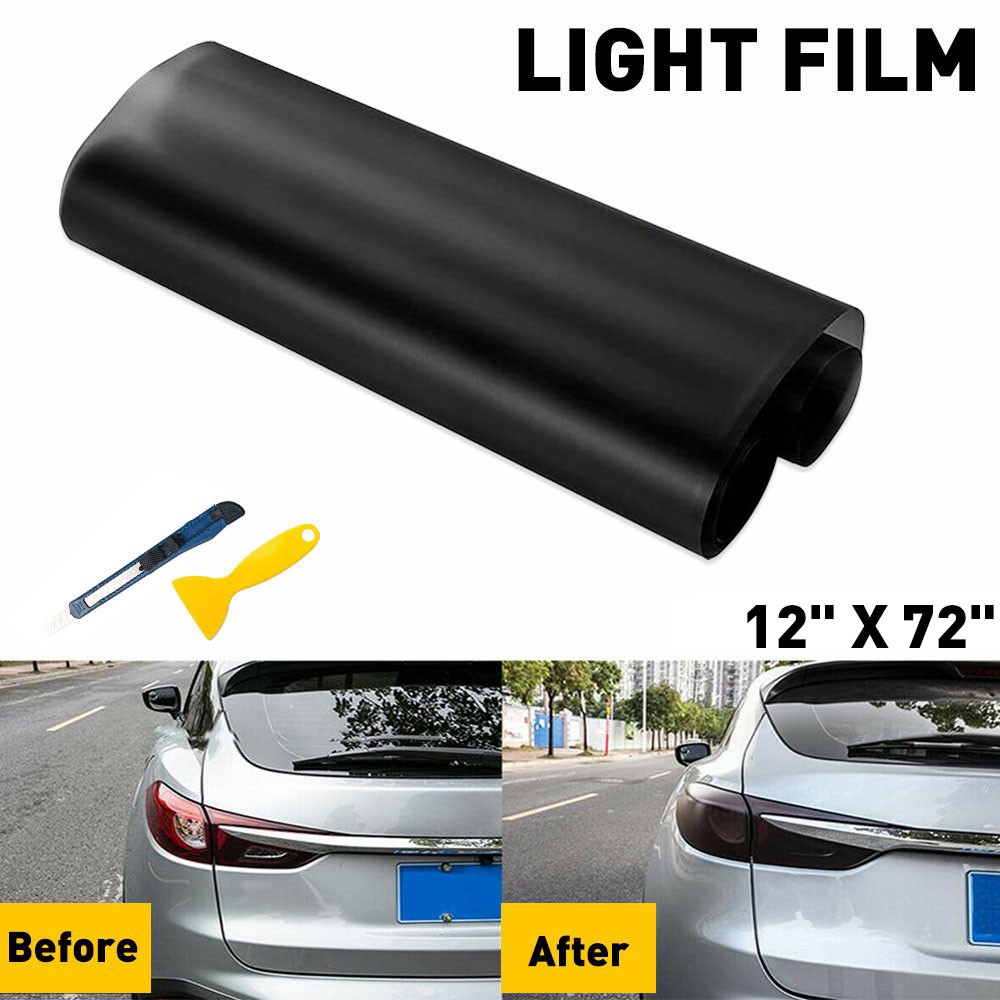 48″/72″ Headlight Taillight Lamp Fog Tint Light Film Vinyl Decal Multicolor ABS