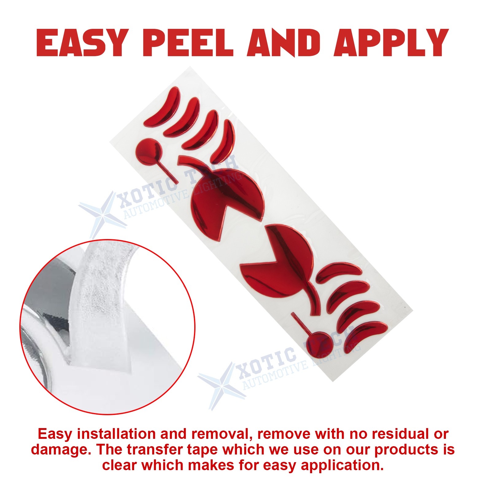 Red 3D Cute Crab Style Sticker for Car Logo Decoration Exterior Waterproof 1PC