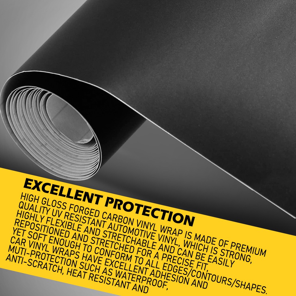 Premium Matte Flat Black Vinyl Wrap Film Sticker Decal Air Release Bubble Free