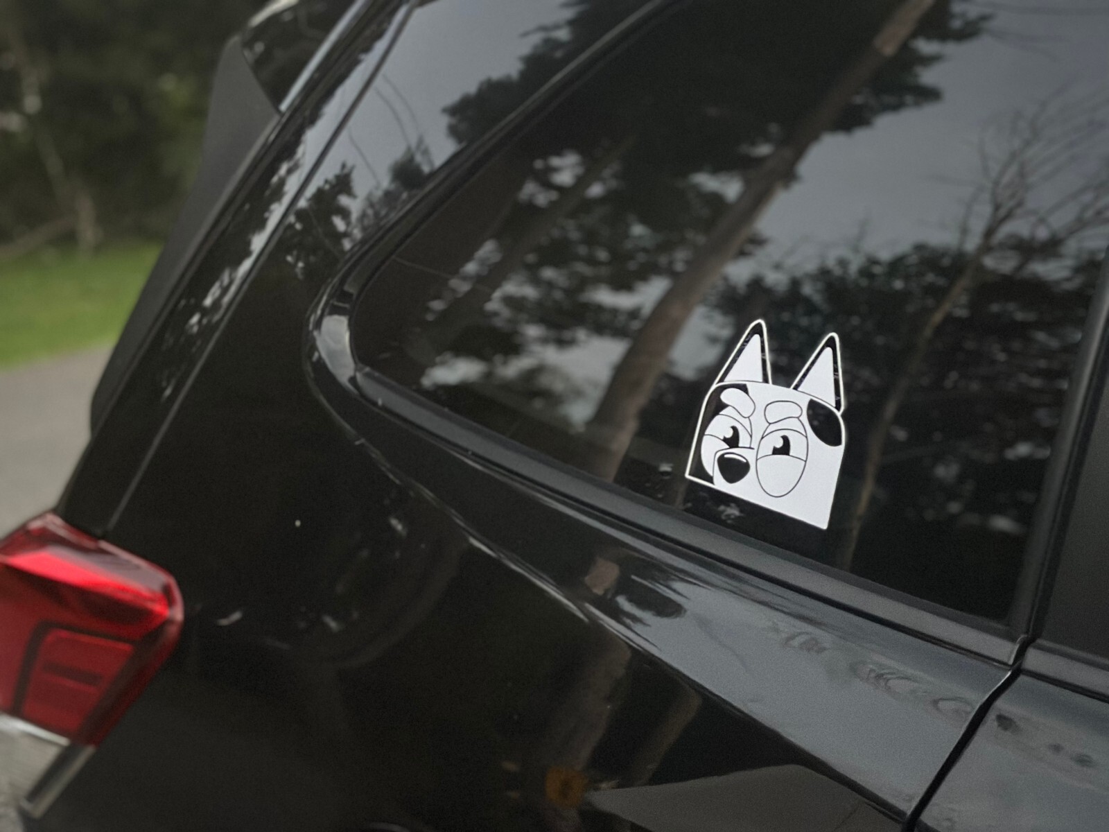 Muffin Window Decal car Vinyl Sticker, Decal for Laptop, car Waterproof (White)