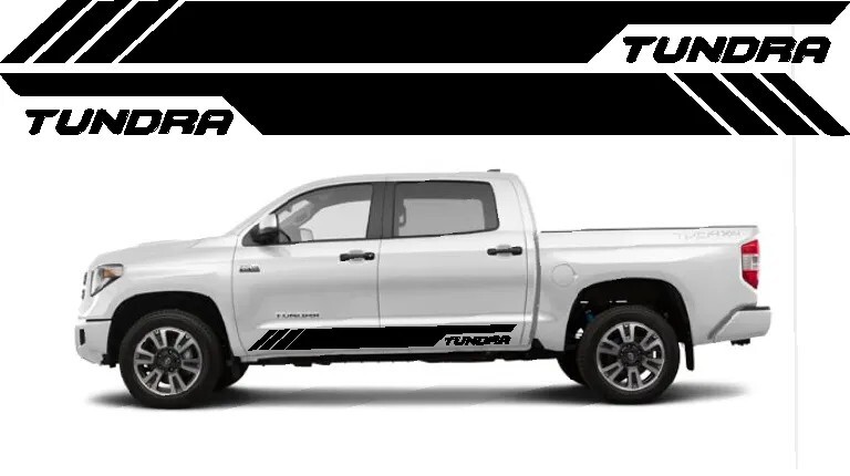 Compatible With Toyota Tundra Vinyl Decal Side Sticker Graphics Side Door x2
