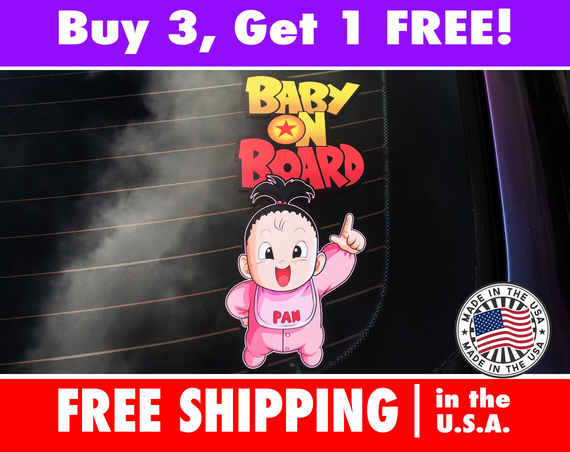 PAN Baby Dragonball Z Baby on Board Bumper Sticker Bumper Sticker Decal