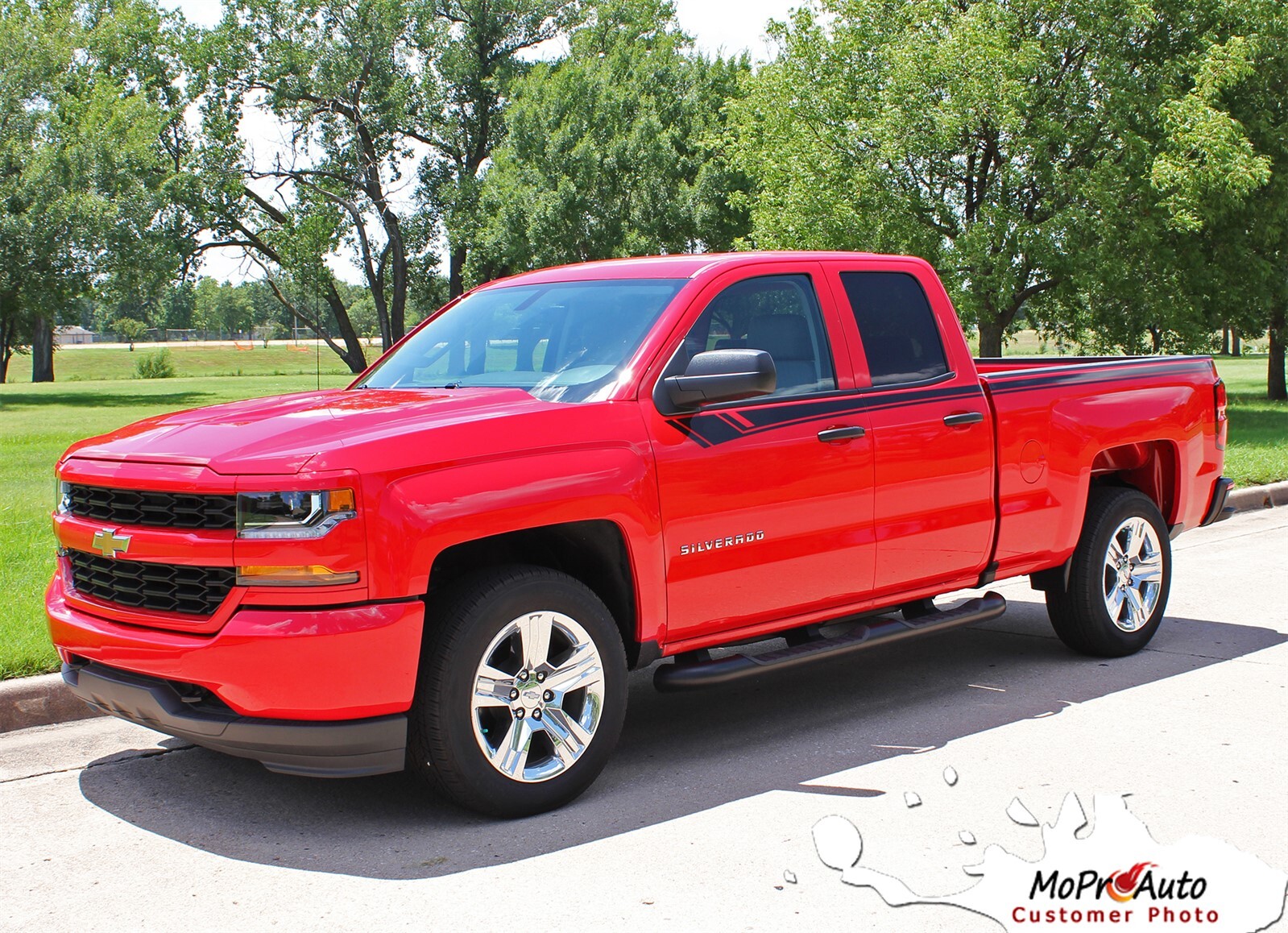 2016-2018 Silverado Upper Side Door Stripe BREAKER Vinyl Graphic Decal Stripe