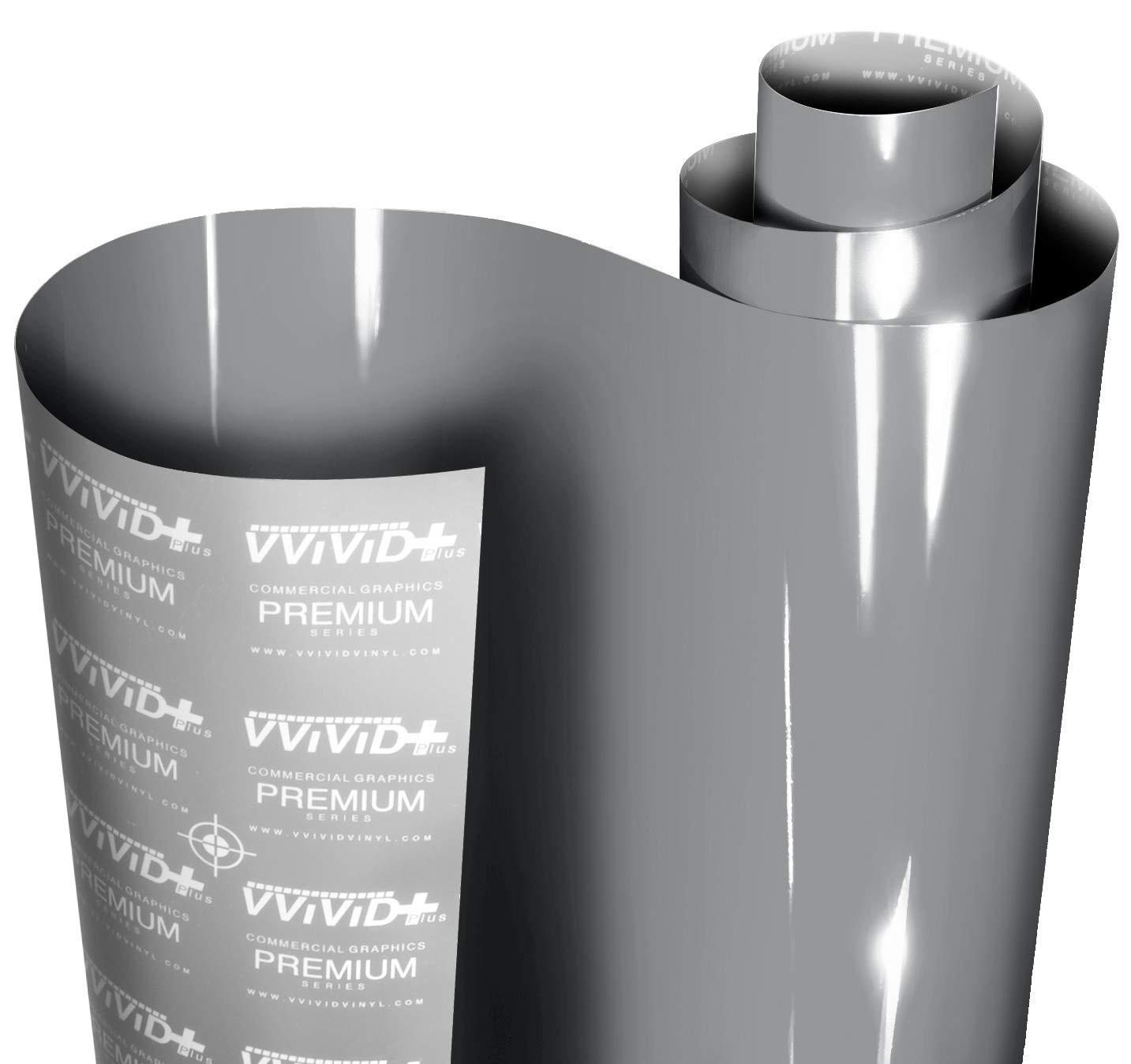 Vinyl Car Wrap Ultra Gloss Nardo Dark Grey 15ft x 5ft Film Roll VViViD+