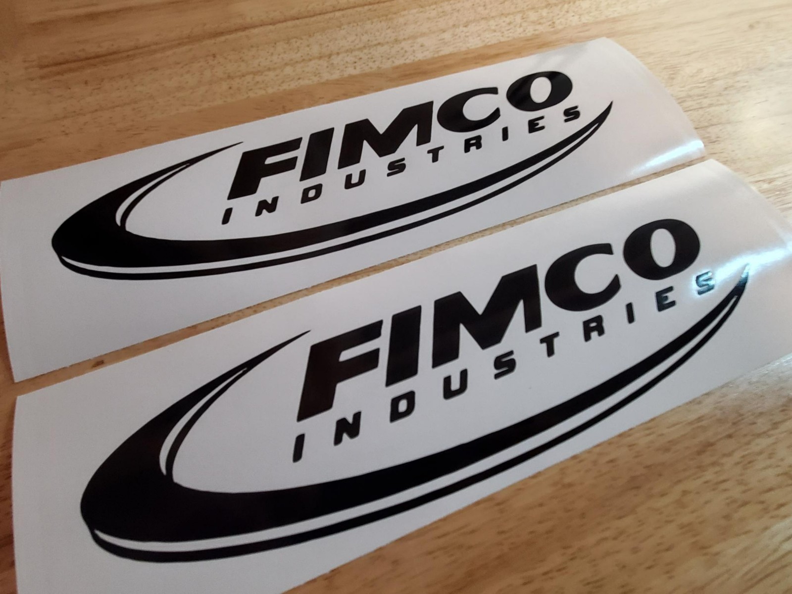 fimco sprayer DECALS STICKERS GLOSS black 10×2.8 (2) FAST USA