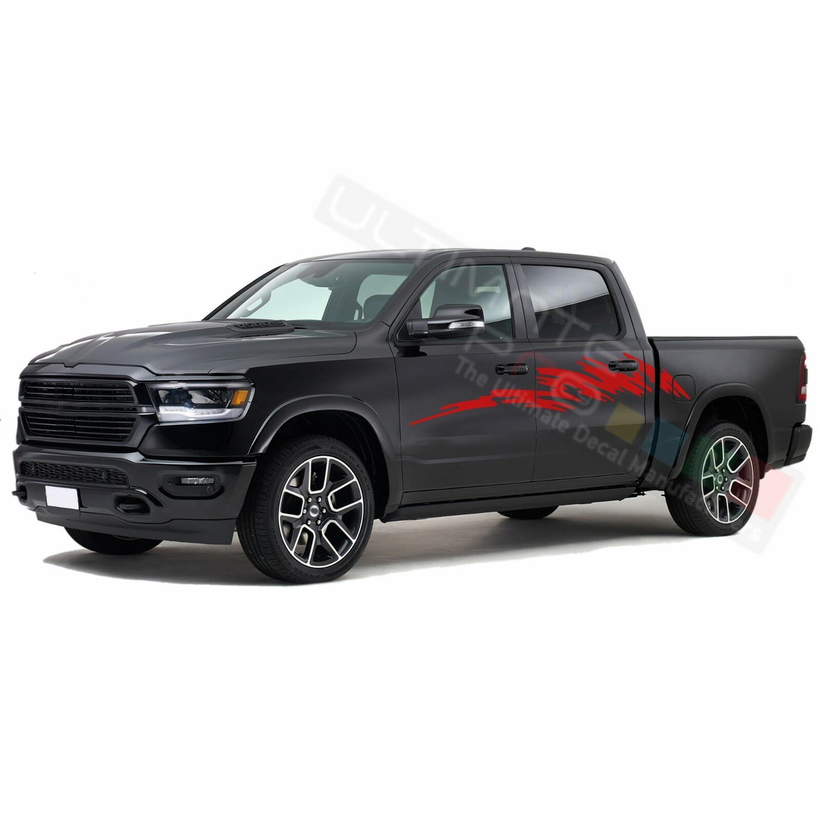 Side Decal for Dodge Ram Crew Cab 1500 2500 3500 Design Vinyl Graphics Sticker
