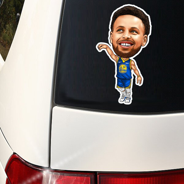 Steph Curry Golden State Warriors 8 inch Car / Laptop Decal Splash Bros