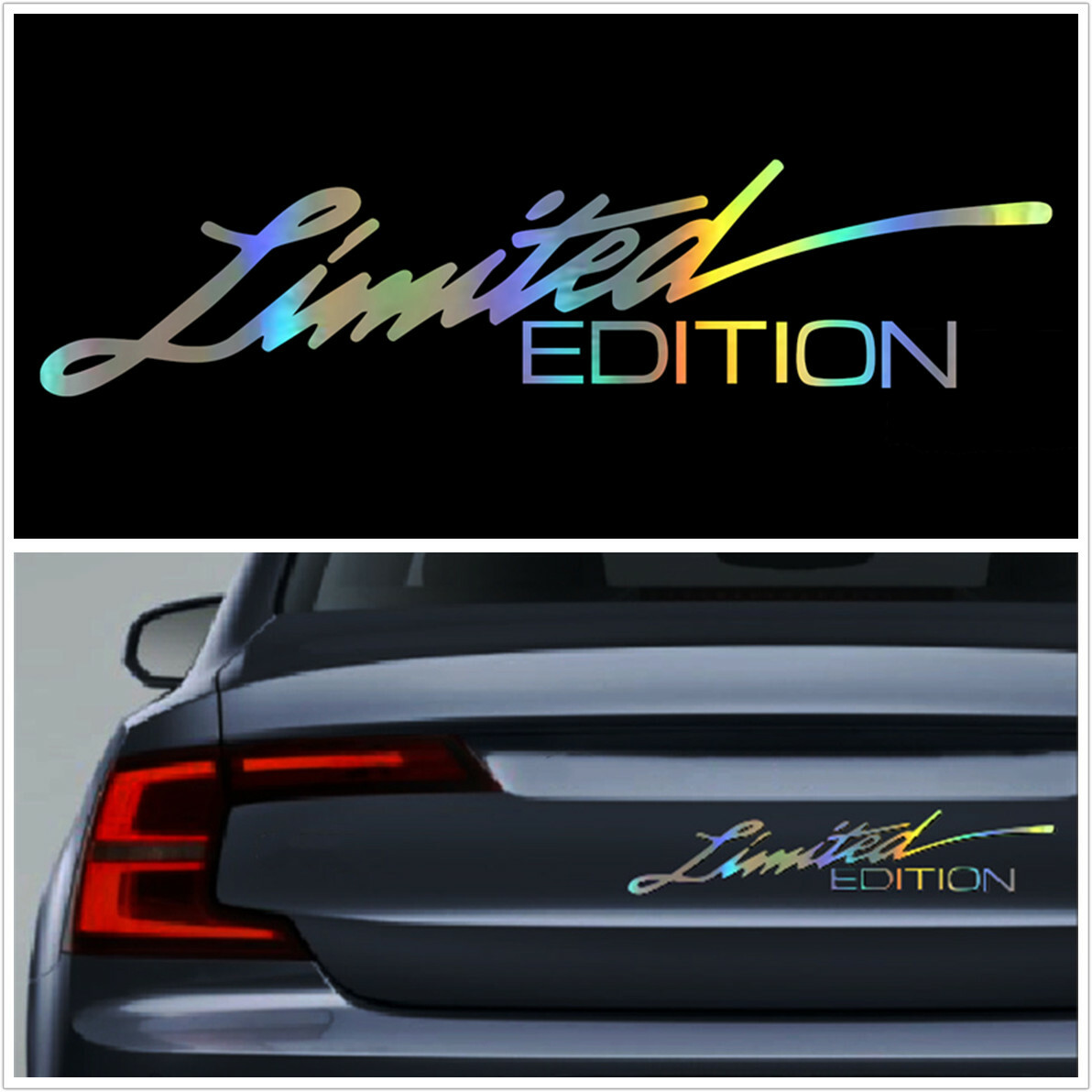2Pcs Vinyl Decals LIMITED EDITION Creative Sticker Fit For Car Body Window Decor