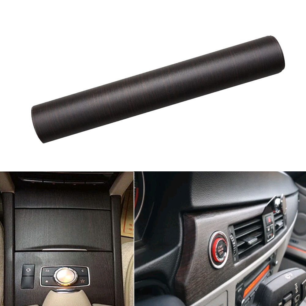 Car Wrap Sticker Wood Grain Textured Vinyl Decal Auto Styling Interior DIY Decor