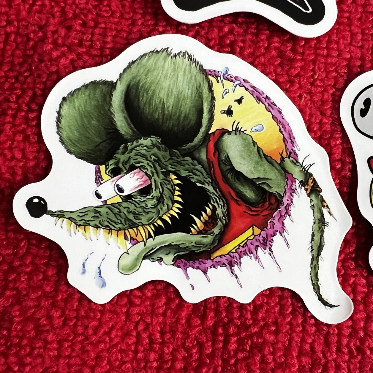 🔥 7 Rat Fink Mouse Ed Big Daddy Roth Hot Rod Art Vinyl Decal Sticker Car Truck