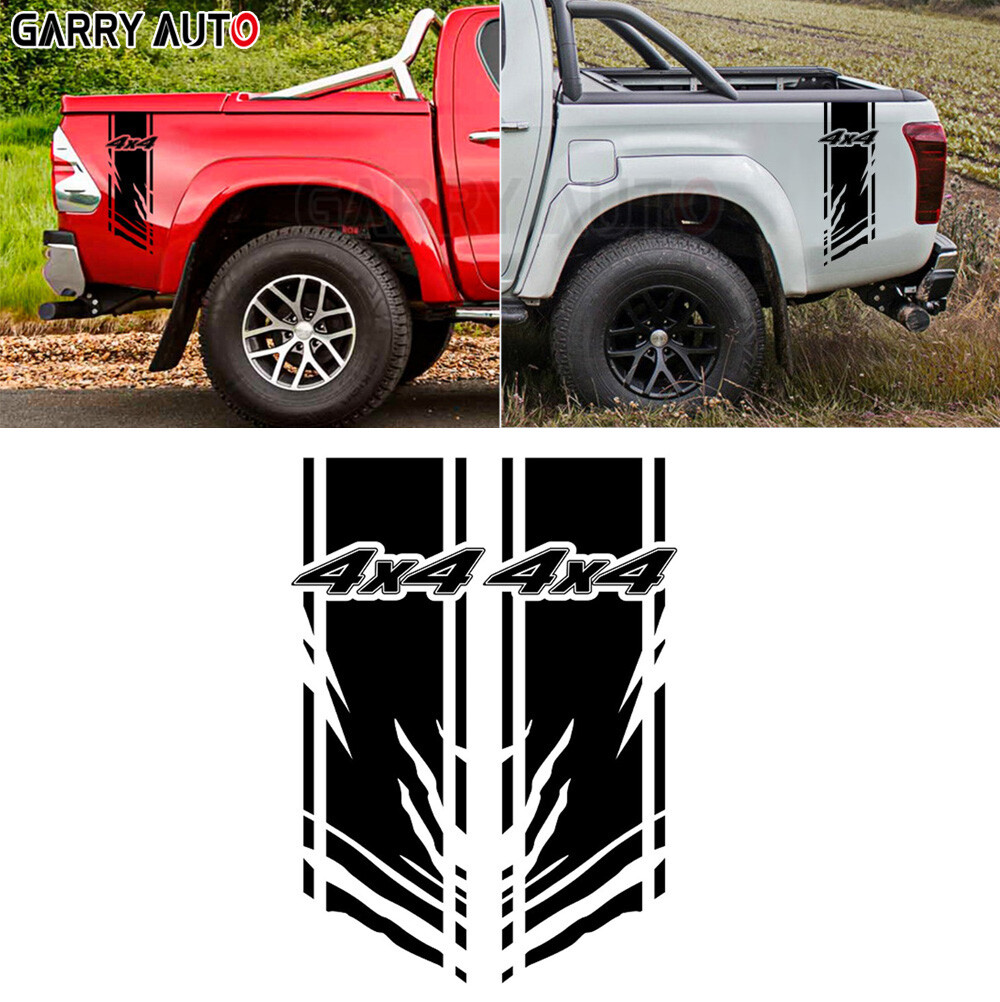 4X4 Vinyl Graphics Sticker Car Pickup Rear Trunk Side Fender Decal Decoration