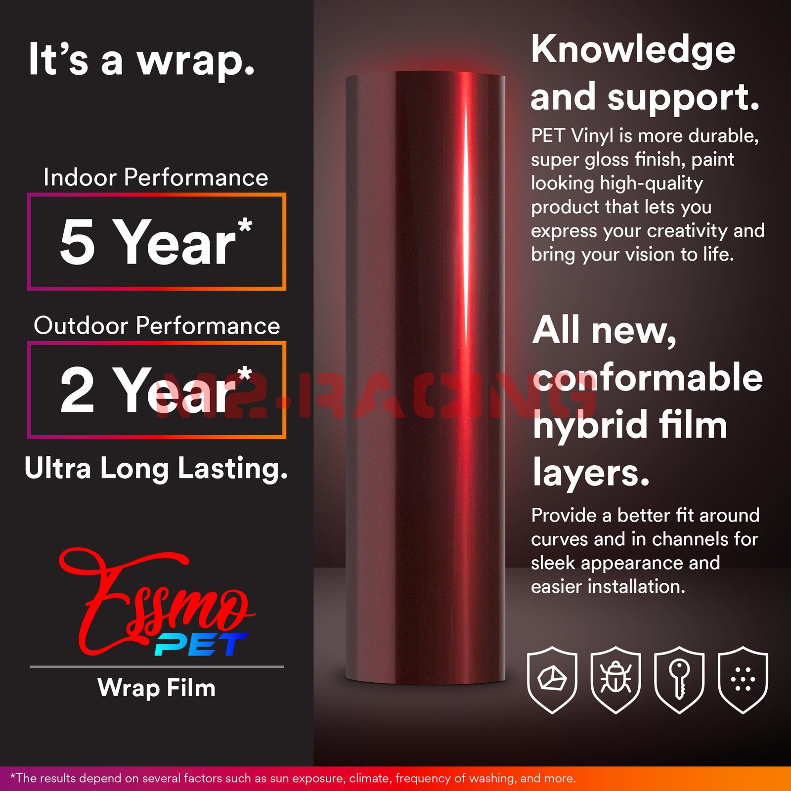 ESSMO PET Liquid Metallic Bronze Vinyl Wrap Car Auto Decal Sticker Air Release
