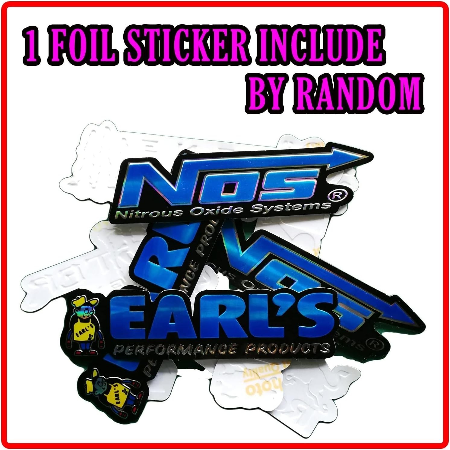 6 Multicolor Motorsport Vinyl Decals – Waterproof Car & Motorcycle Stickers