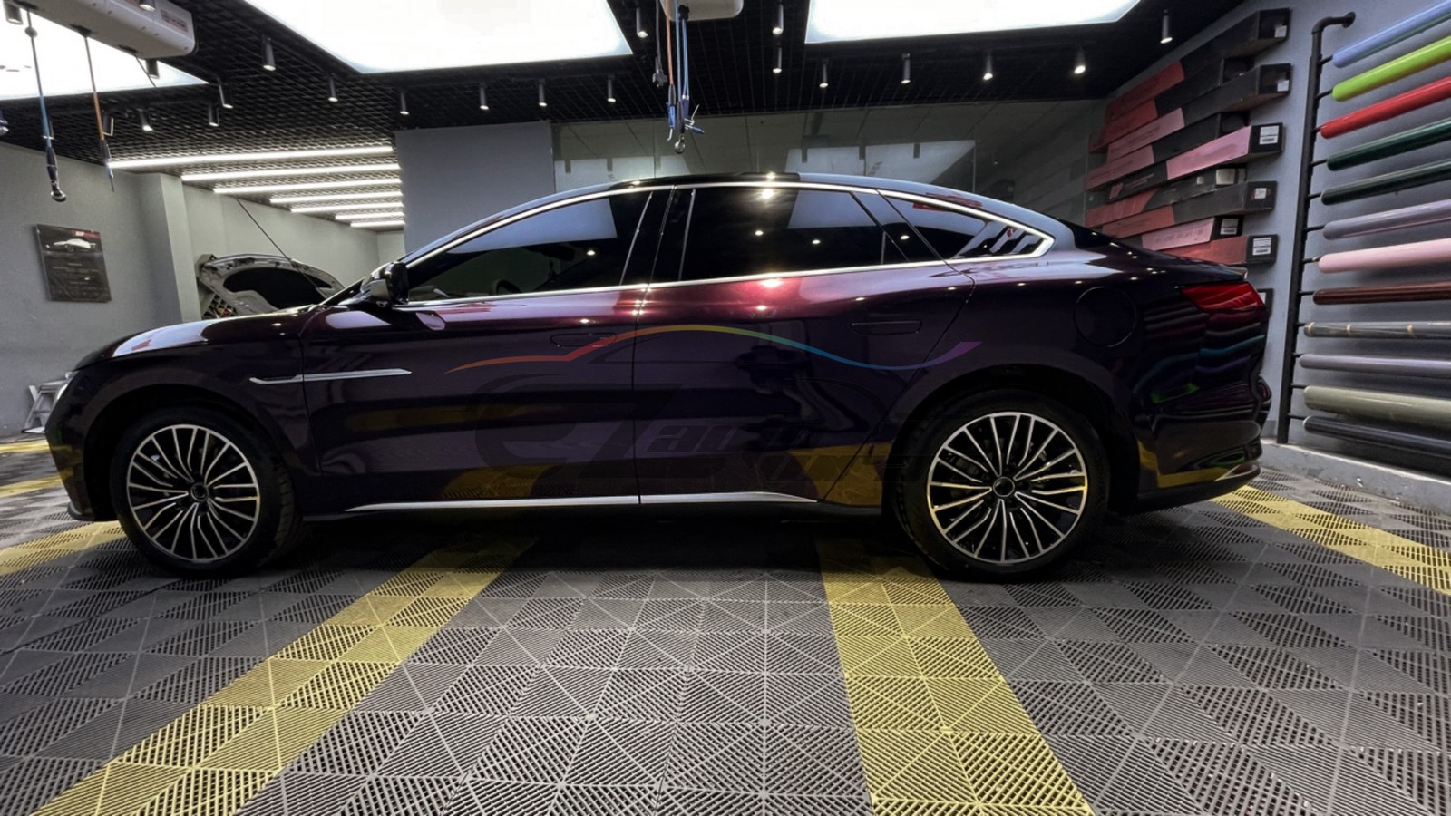 Gloss Metallic Wine Red PPF TPU Paint Protection Film Dry Wet Apply Vinyl Wrap