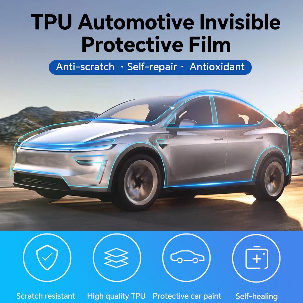 For 2025 2026 Tesla Model Y Juniper Precut Paint Protection Film 8.5 Mil TPU PPF