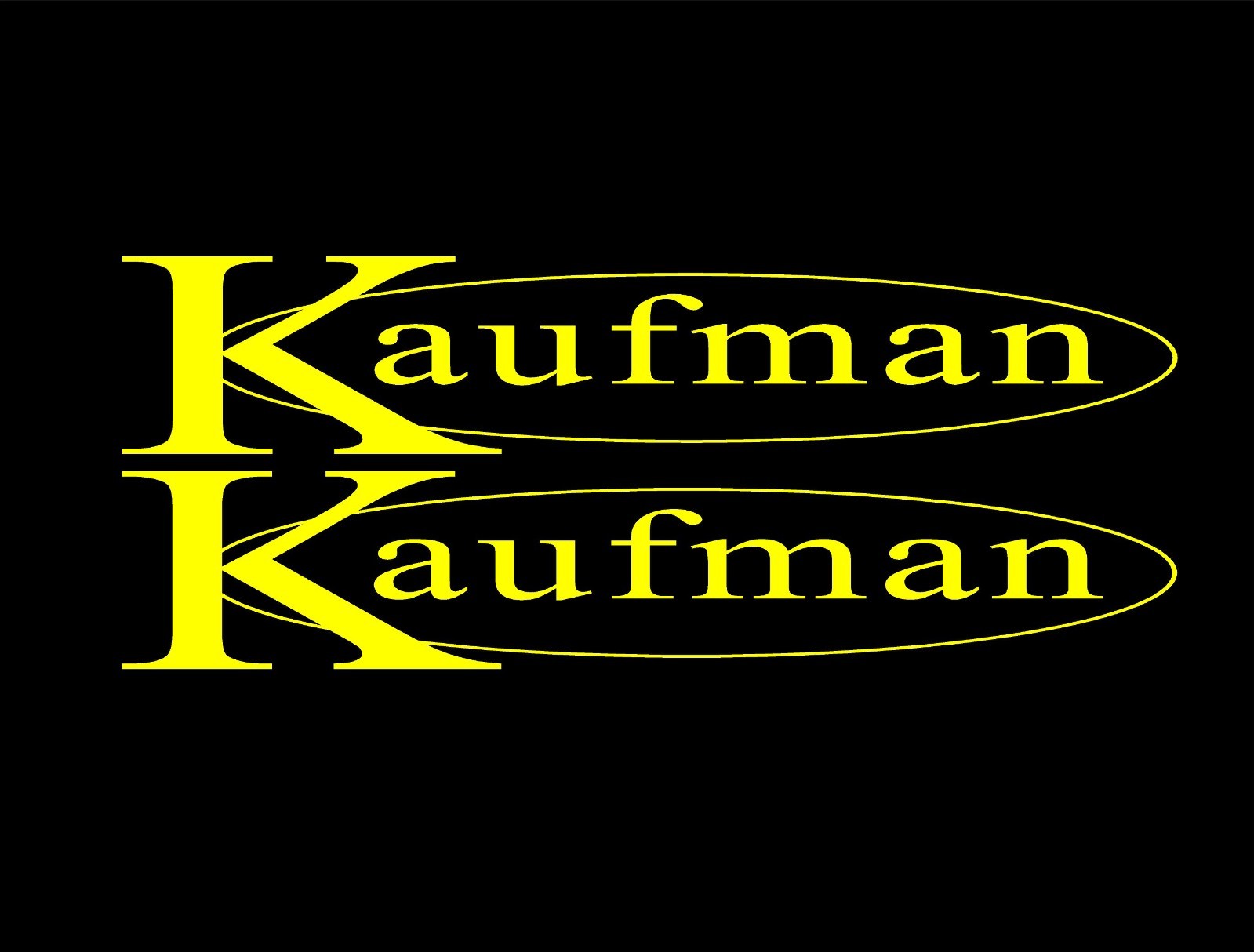 Kaufman Trailers Decals Stickers 12″-36″ (SET OF 2) Replacement Trailer Logo