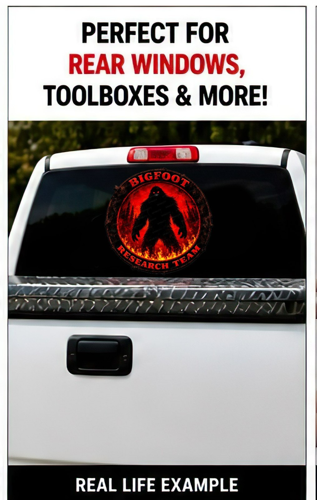 Bigfoot Research Team Window Vinyl Decal Truck Laptop Graphic Bumper Sticker