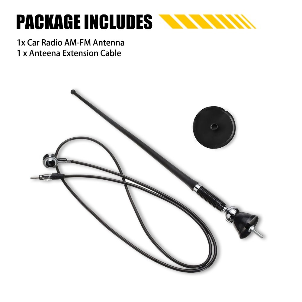 16″ Roof Fender Car Auto Stereo FM & AM Radio Amplified Signal Antenna Un A