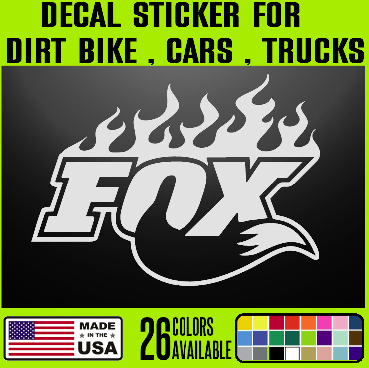 FOX – Off Road ATV Racing Decal Sticker Dirt Bike Motocross 4 Wheeler – F3