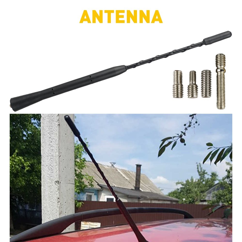 9″ Universal Car Antenna Radio AM/FM Antena Roof Mast Long Whip OEM Repla A