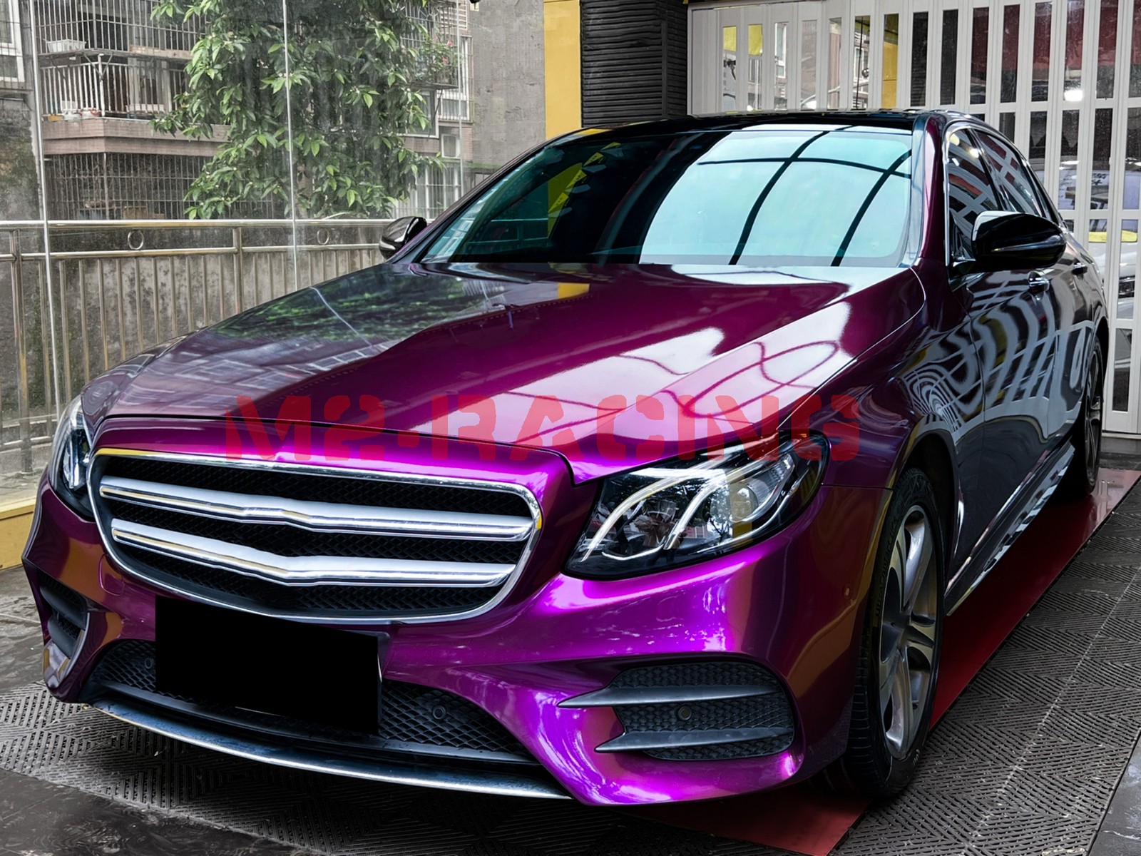 ESSMO PET Super Gloss Metallic Magenta Purple Car Vinyl Wrap Decal Like Paint