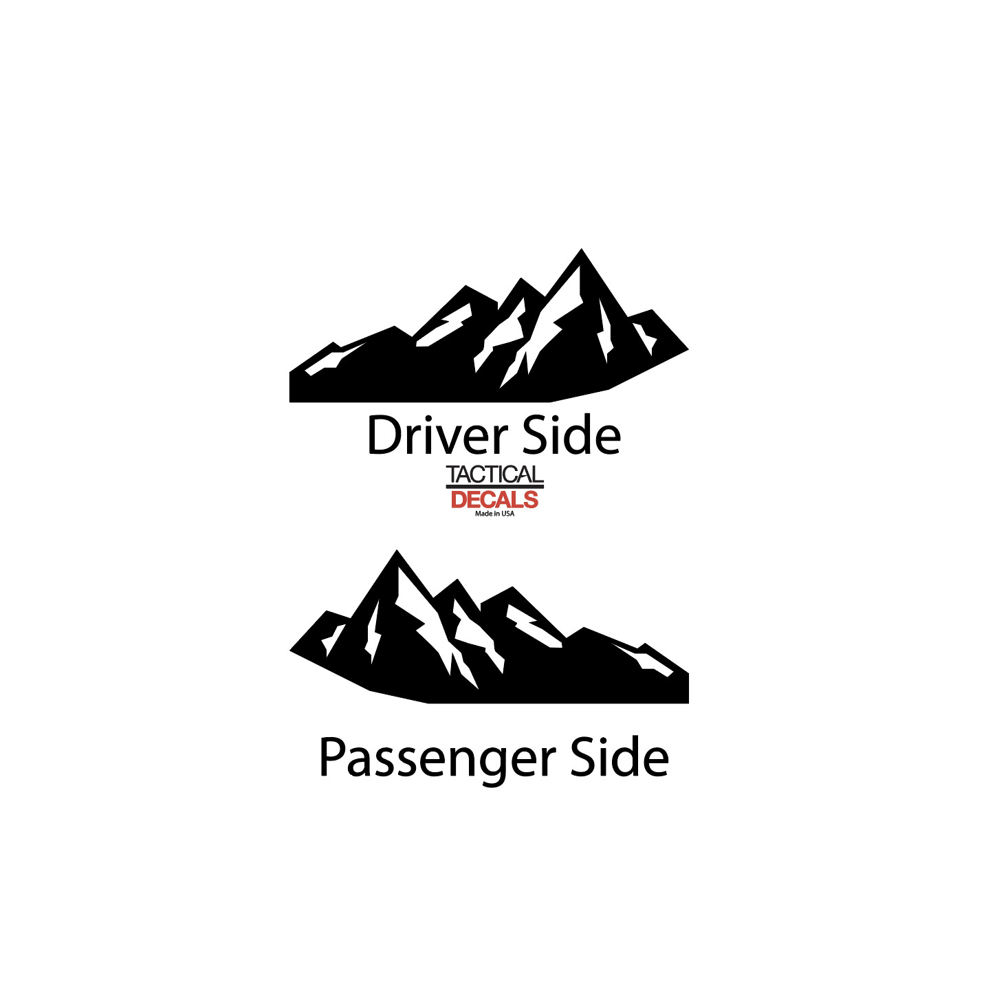 Mountain Scene 2 Design Decal Fits 2022 – 2023 Jeep Grand Wagoneer GW1-BX2