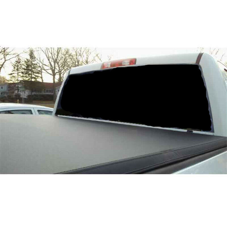 Waterproof BLACK Rear Window Perforated Decal Tint Graphic Sticker for Truck Van