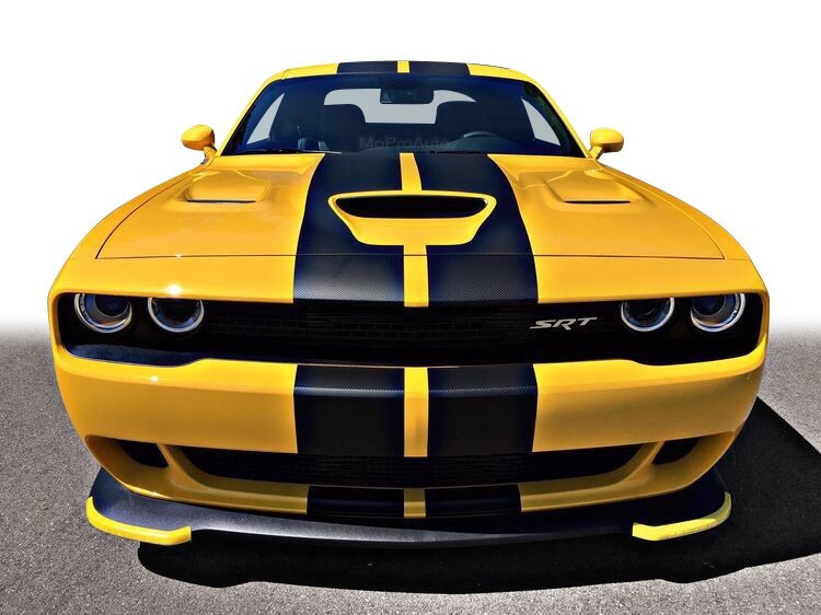 2015-2020 Dodge Challenger Racing Stripes SRT HELLCAT RALLY Vinyl Graphics Kit