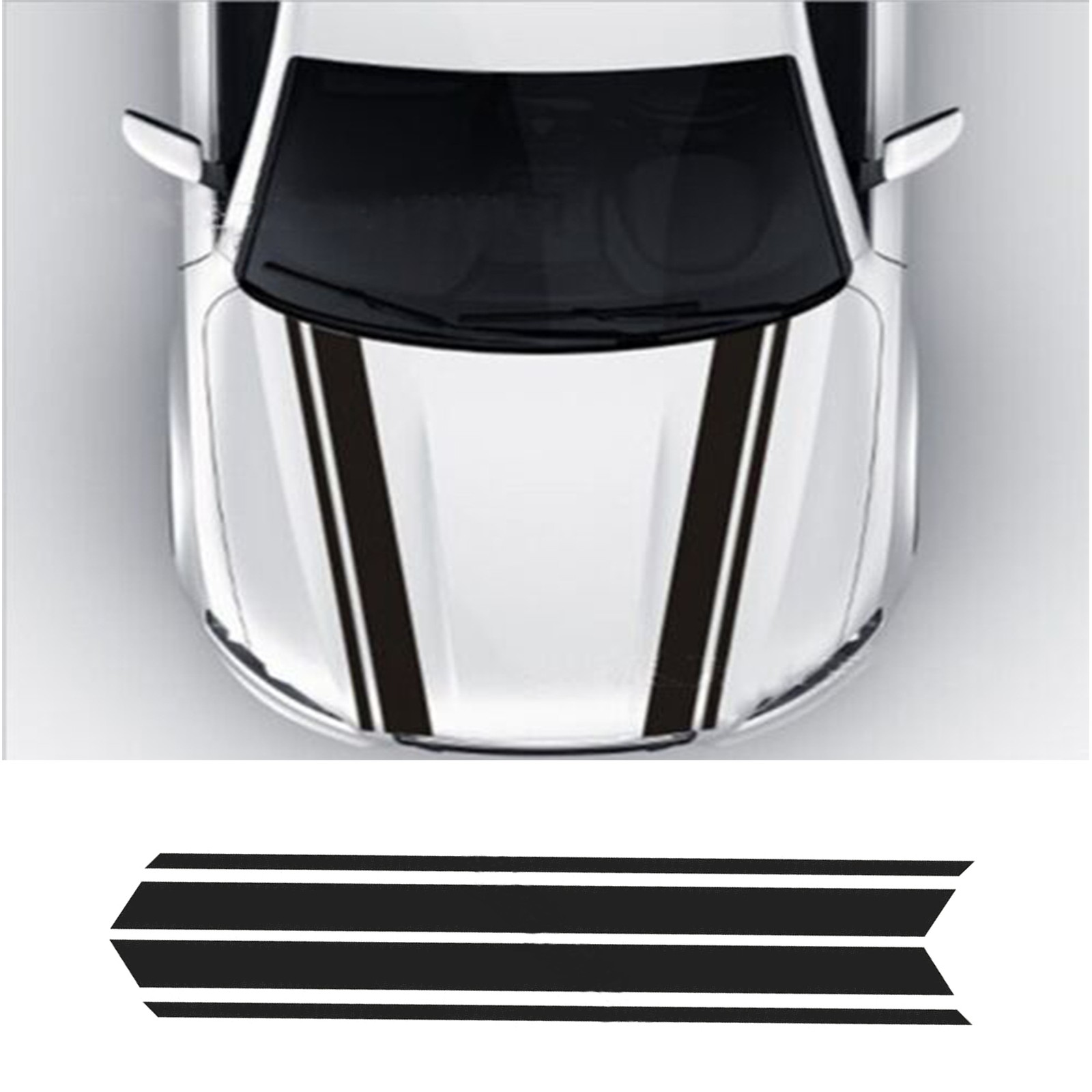 Universal Fit Racing Hood Stripes Decal Vinyl Stickers for Car SUV Truck Trim US
