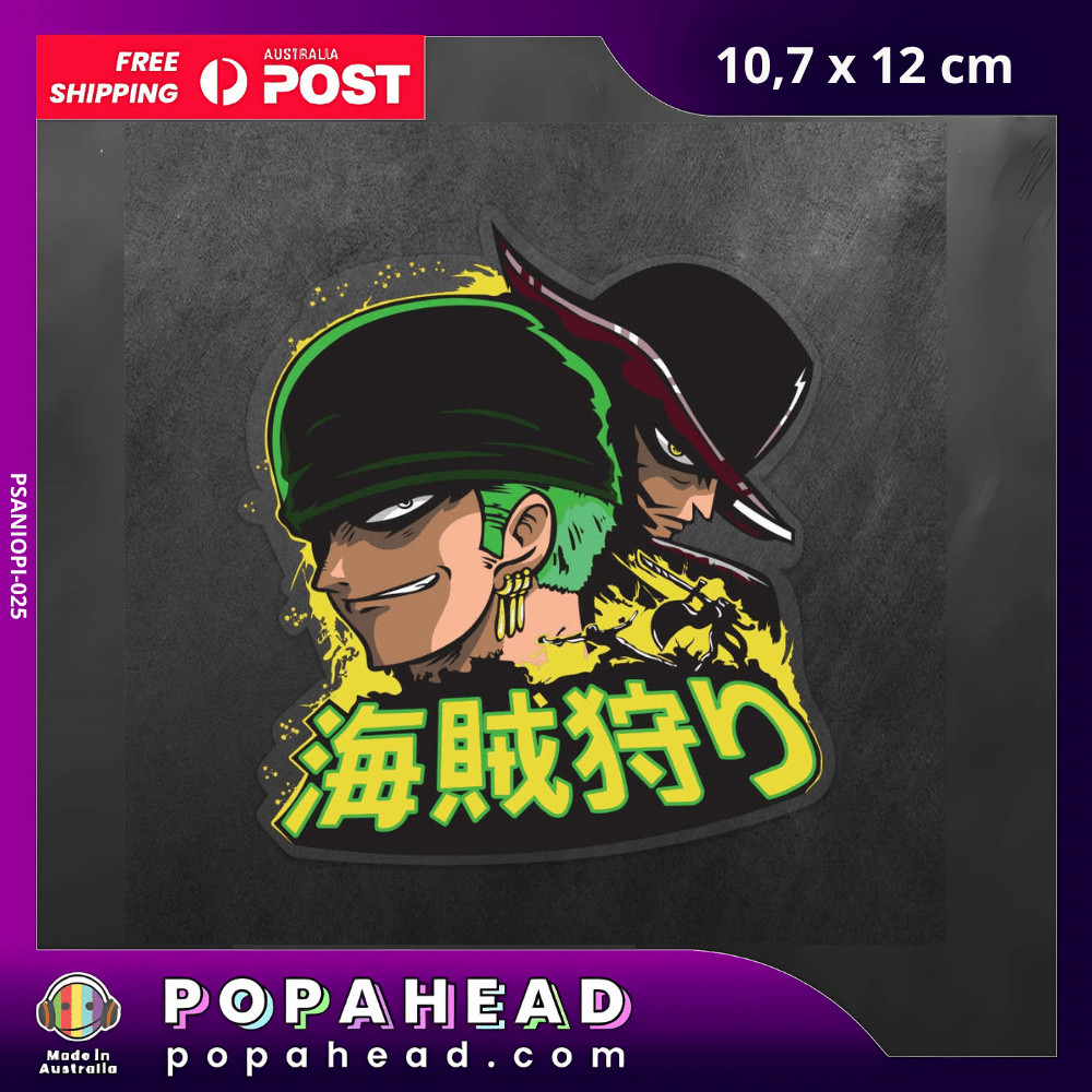 Roronoa Zoro One Piece Vinyl Decal Sticker Anime Sticker