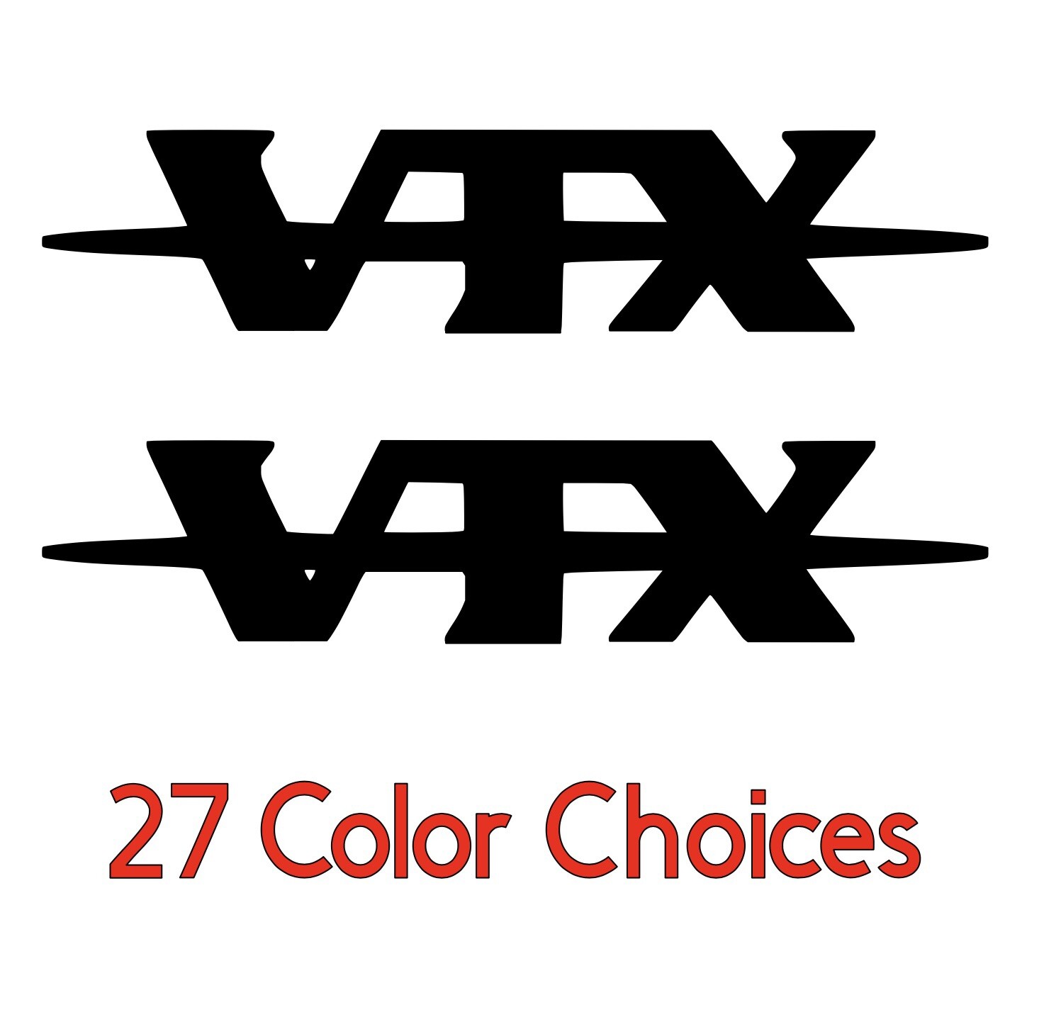 VTX Motorcycle Decal Pair You Pick Color