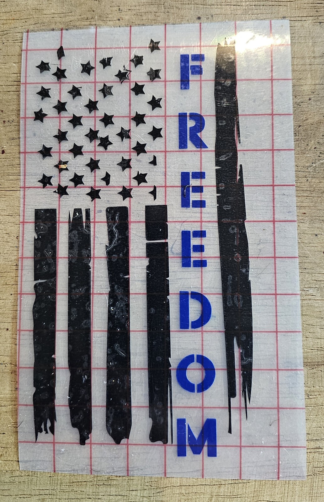 Freedom Decal 3″ x 6 “