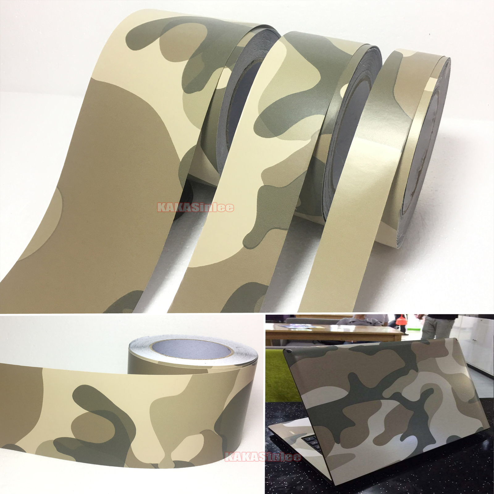 Self-adhesive DIY House Car Digital Camouflage Camo Vinyl Wrap Tape Sticker – AB