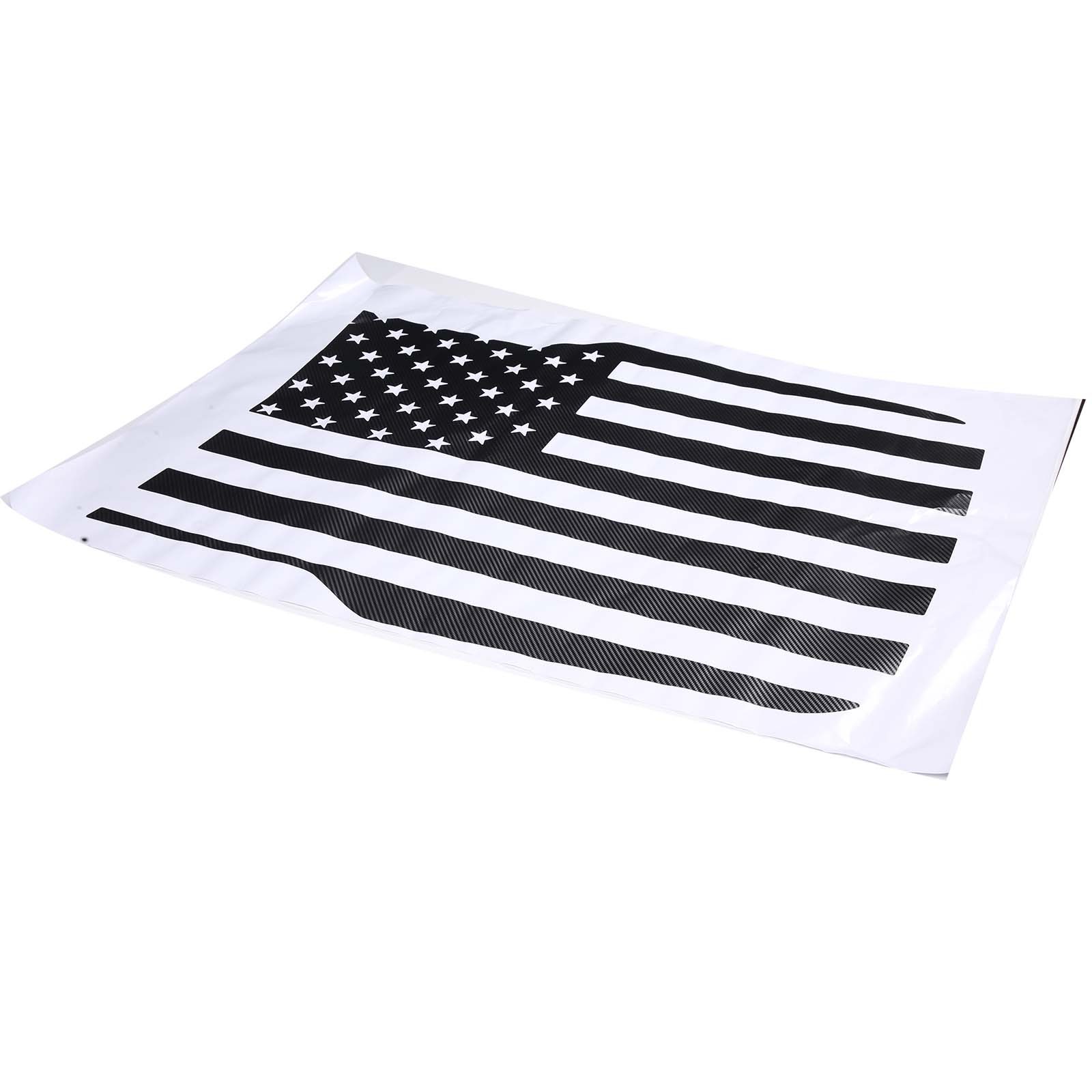 Front Hood Black USA Flag Graphic Vinyl Decal Fit For Ford Maverick 2022-2025 US