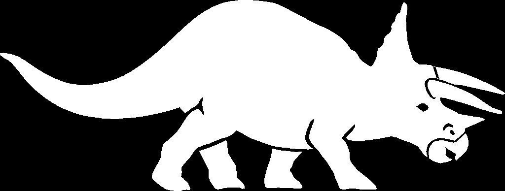 Triceratops Dinosaur Silhouette Vinyl Car Window Decal Bumper Sticker US Seller