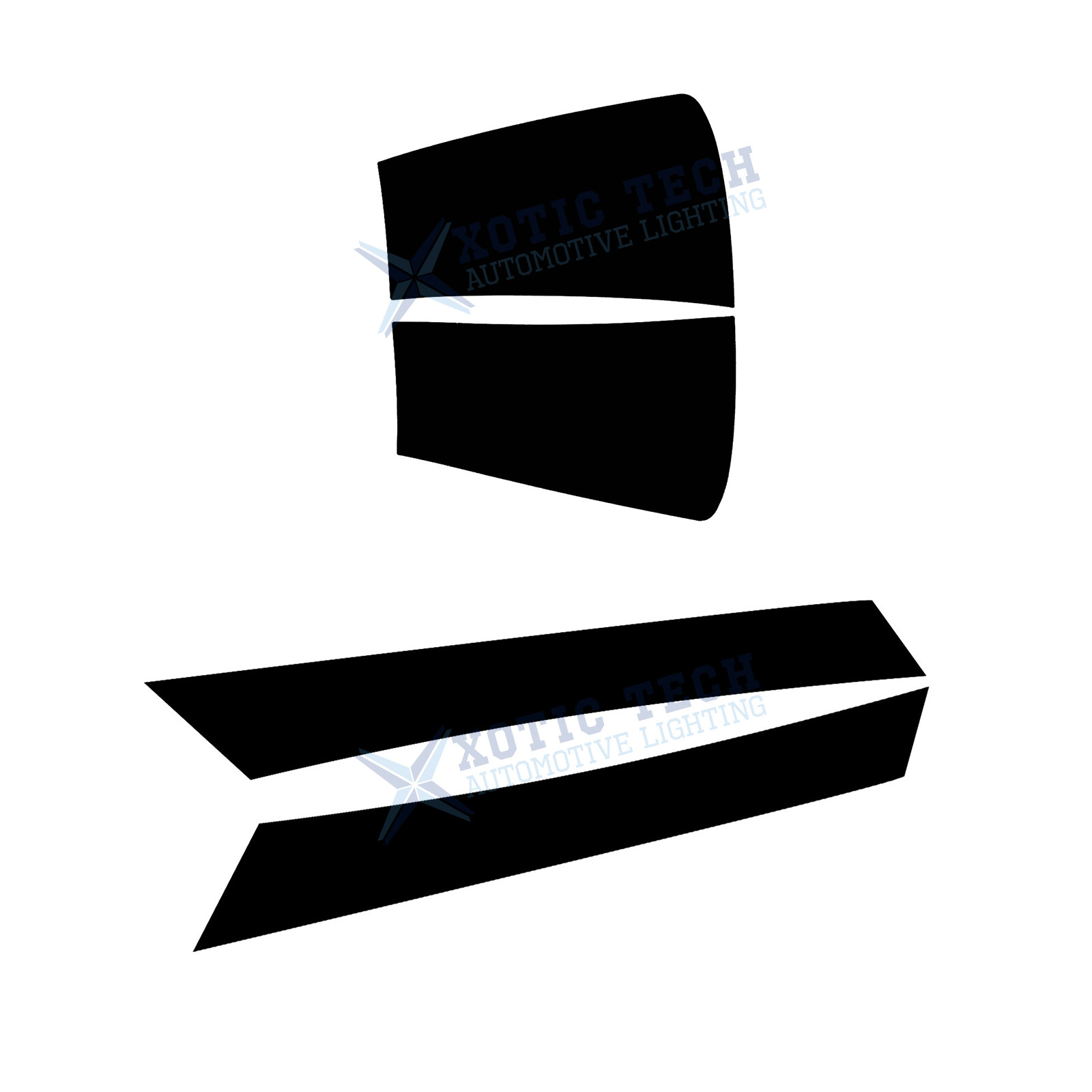 Matte Black Front Side Fender Vent Sticker Full Set For Subaru WRX STI 2015-2021