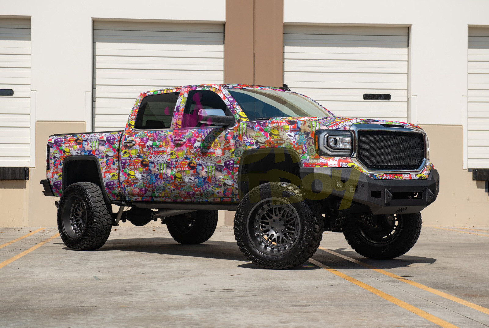 Premium Sticker Bomb Vinyl Wrap Decal Film Graffiti Cartoon JDM USDM DIY #ST