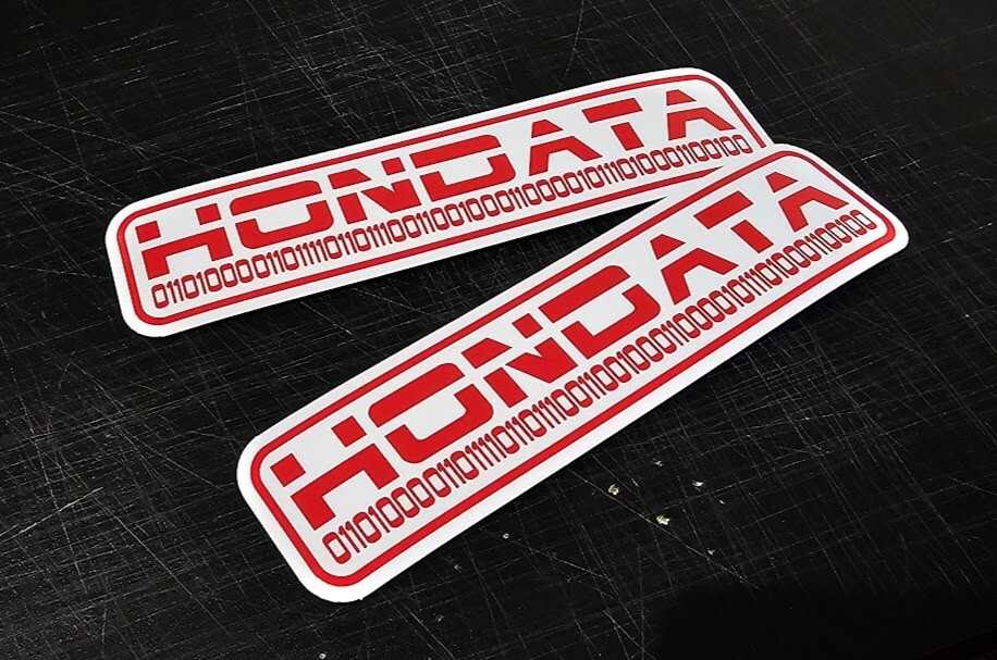 2x JDM Hon data Sticker Decal Drift Car Turbo FITS Civic S2000 TypeR P28 ECU