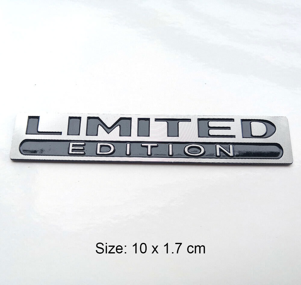 3D Limited Edition Logo Car Chrome Emblem Badge Metal Decal Sticker Accessories