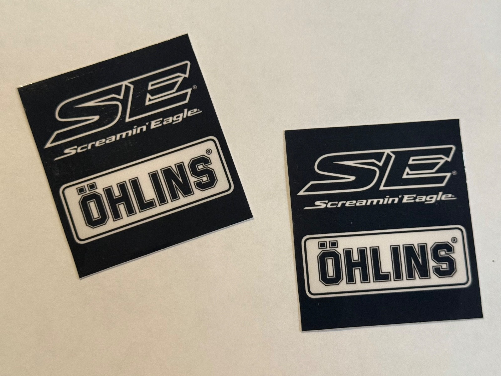 x2 Ohlins Stickers – Black – Screaming Eagle 2 x 2.25 Inches Other Sizes Avail.