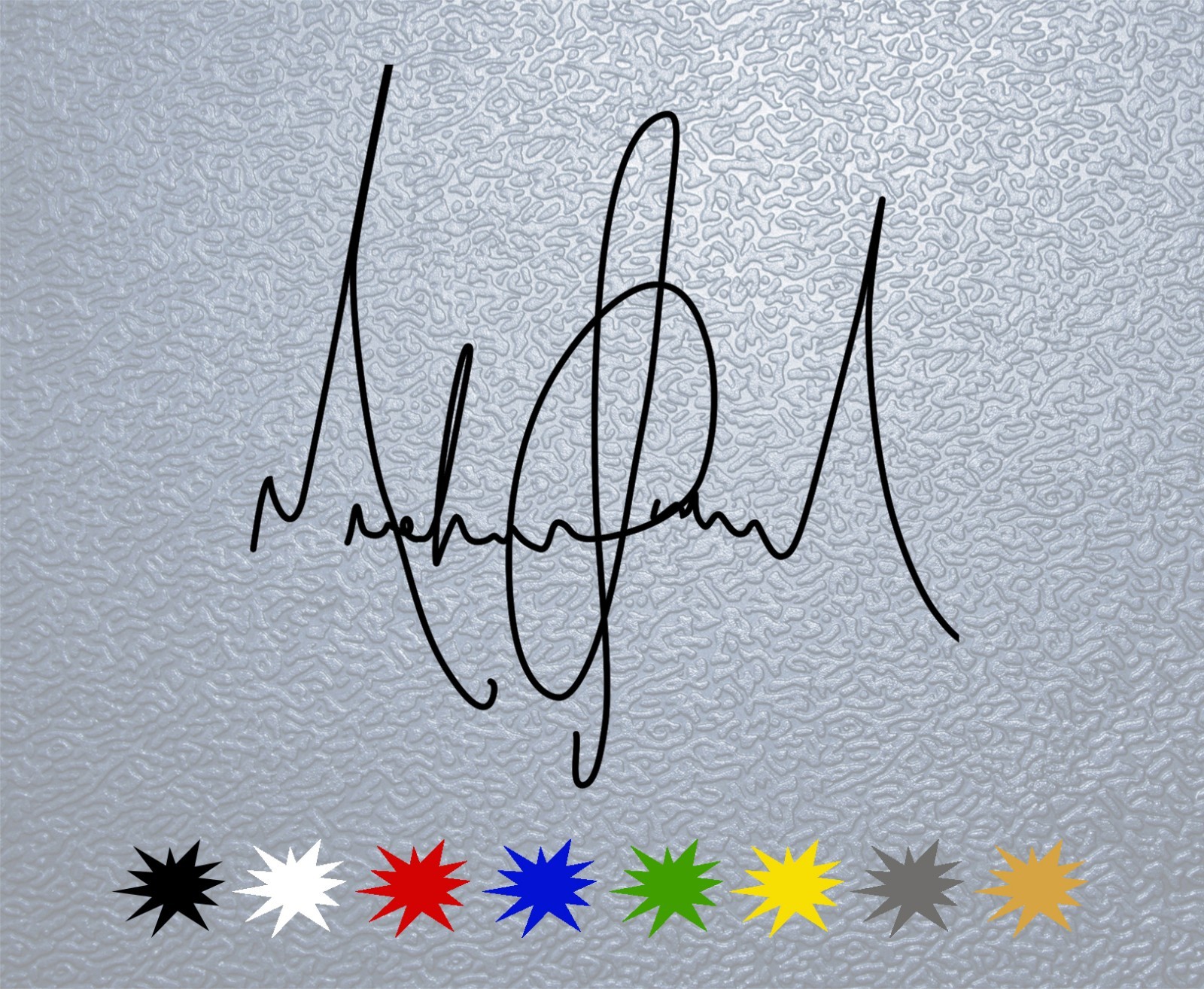 STICKER PEGATINA DECAL Michael Jackson Signature